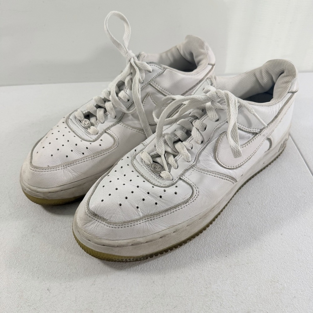 Vintage 2002 Nike Air Force 1 White / Gum Men's Shoes 624040-114 Size 11